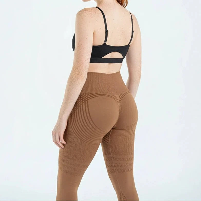 3D High Waisted Butt Lifting Leggings Tummy Control Anti Cellulite Compression