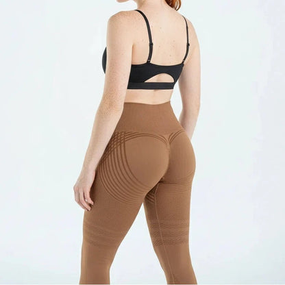 3D High Waisted Butt Lifting Leggings Tummy Control Anti Cellulite Compression