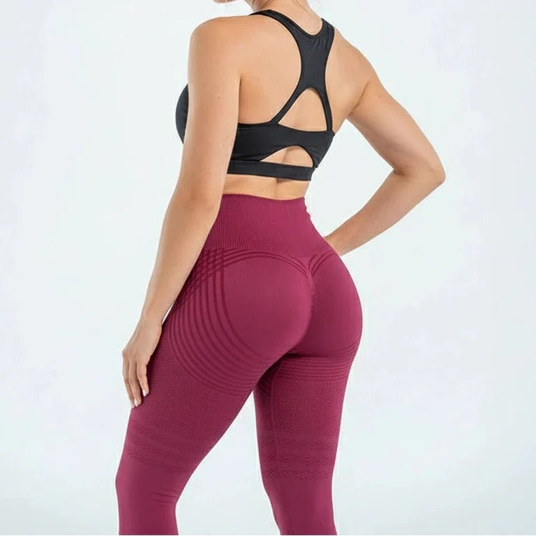 3D High Waisted Butt Lifting Leggings Tummy Control Anti Cellulite Compression