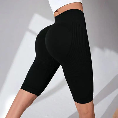Anti Cellulite 3D Biker Shorts, High Waisted Butt Lifting Tummy Training Control